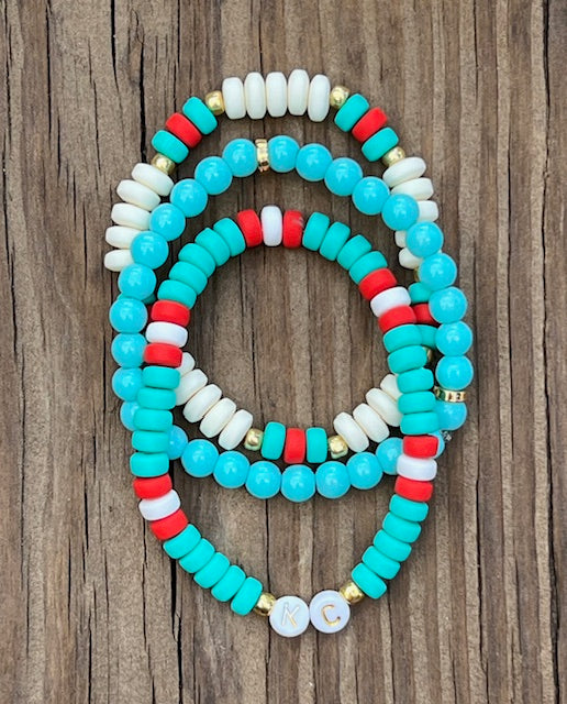 Teal Sport Bracelets