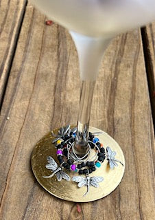 Dragonfly Wine Charms - Set of 6